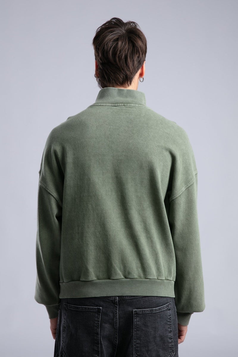 Catch Half-Zip Washed Sweatshirt - Image 4