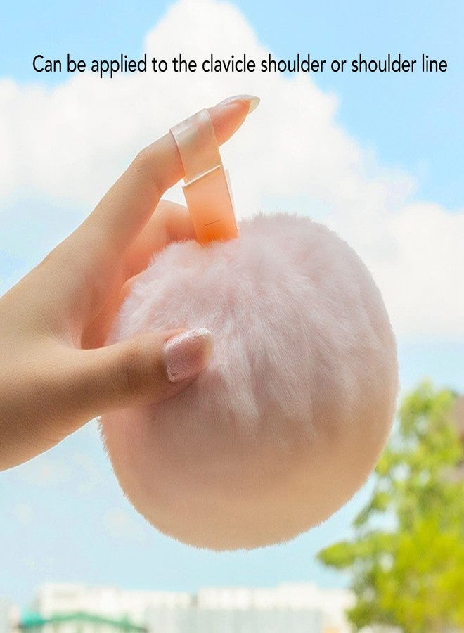 Sonew Large Powder Puff, Soft Makeup Puff Ball Round Body Powder Pufff with Ribbon Handle for Face and Body Makeup - Image 2