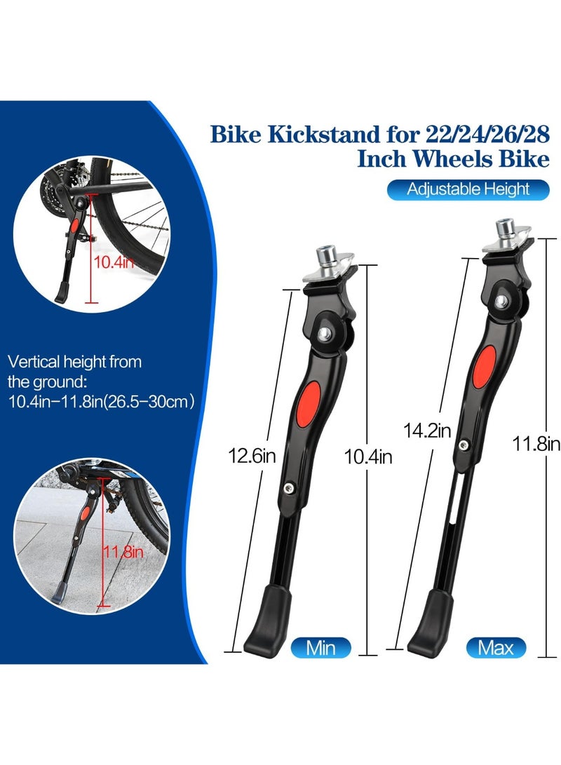 Adjustable Kickstands for 16-28in Wheels, Pack of 1 (Black, 22-28in) - Image 4