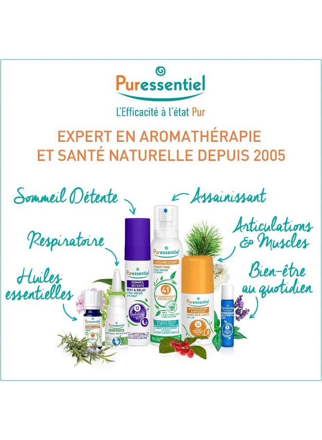 Puressentiel Rest & Relax Essential Oil Blend for Diffuser 30ml | Calming Aromatherapy Oils for Relaxation, Stress Relief & Better Sleep, 1.01 fl oz - Image 4