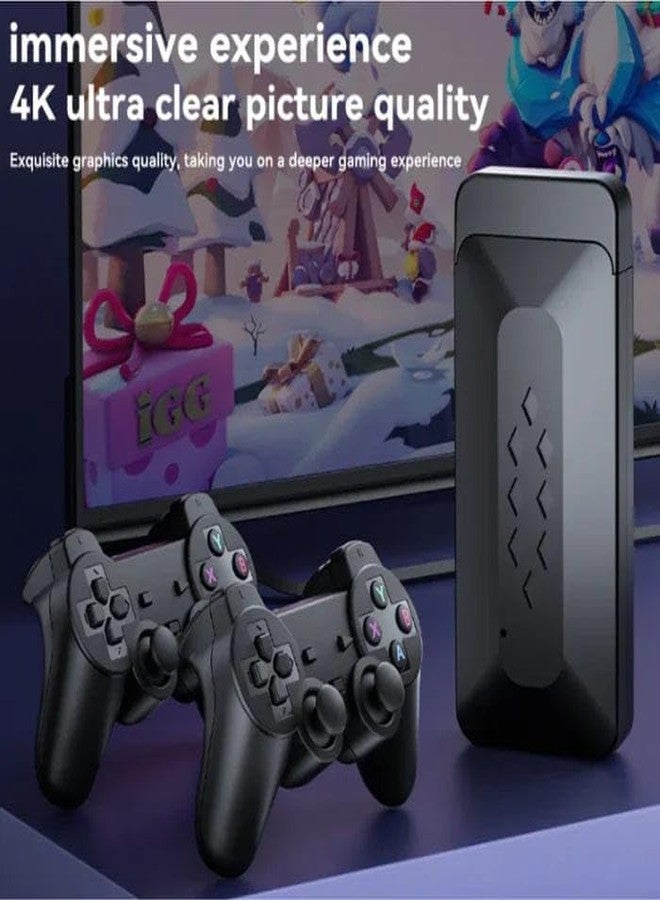Playtastic M33 Game Stick 37000+ INBUILT Games Retro Classic 3D 4K Full HD with 2 Wireless Gamepad Plug & Play Video Game 128GB - Image 2