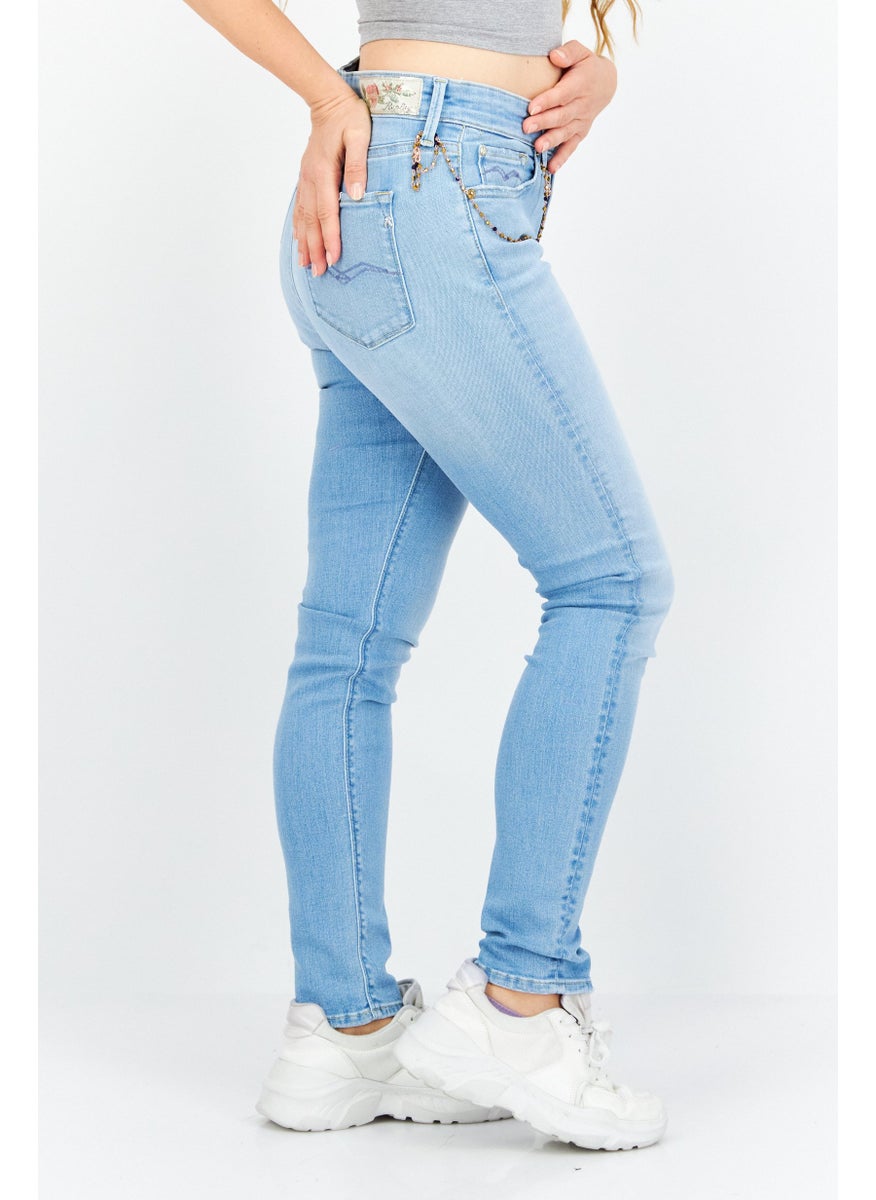 Women Skinny Fit Washed Stretchable Jeans, Light Blue - pzsku/ZA551A1FE7763DA254F50Z/45/_/1735481332/ddcef6bc-c52d-4a2f-a5a9-ac434d896f95