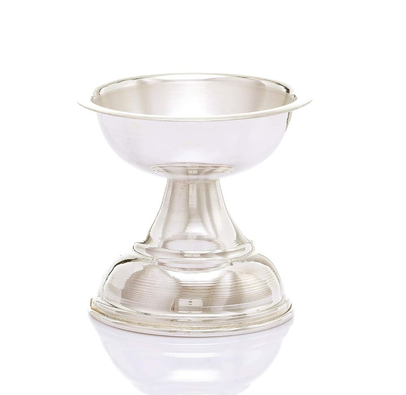 I JUELS ; LIVE THE EMOTIONS I JUELS LIVE THE EMOTIONS fine Silver high Polish Diya Deepak deepam Pure Silver BIS hallmarked and Certified IJSD001 