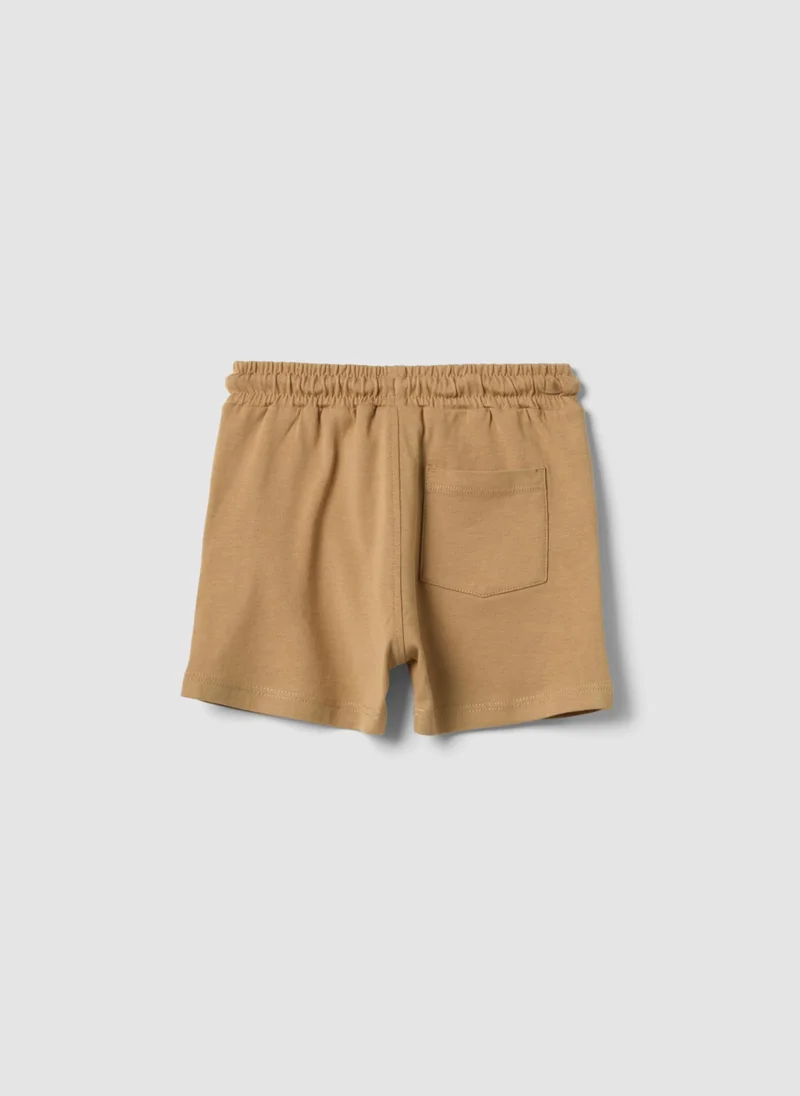 او في اس OVS Beige Pure Cotton Boysâ€™ Shorts, Regular Fit