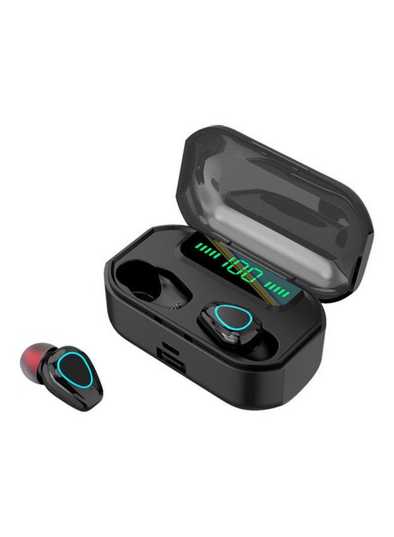 NIBEMINENT TWS Wireless LED Bluetooth Headset Black - Image 1