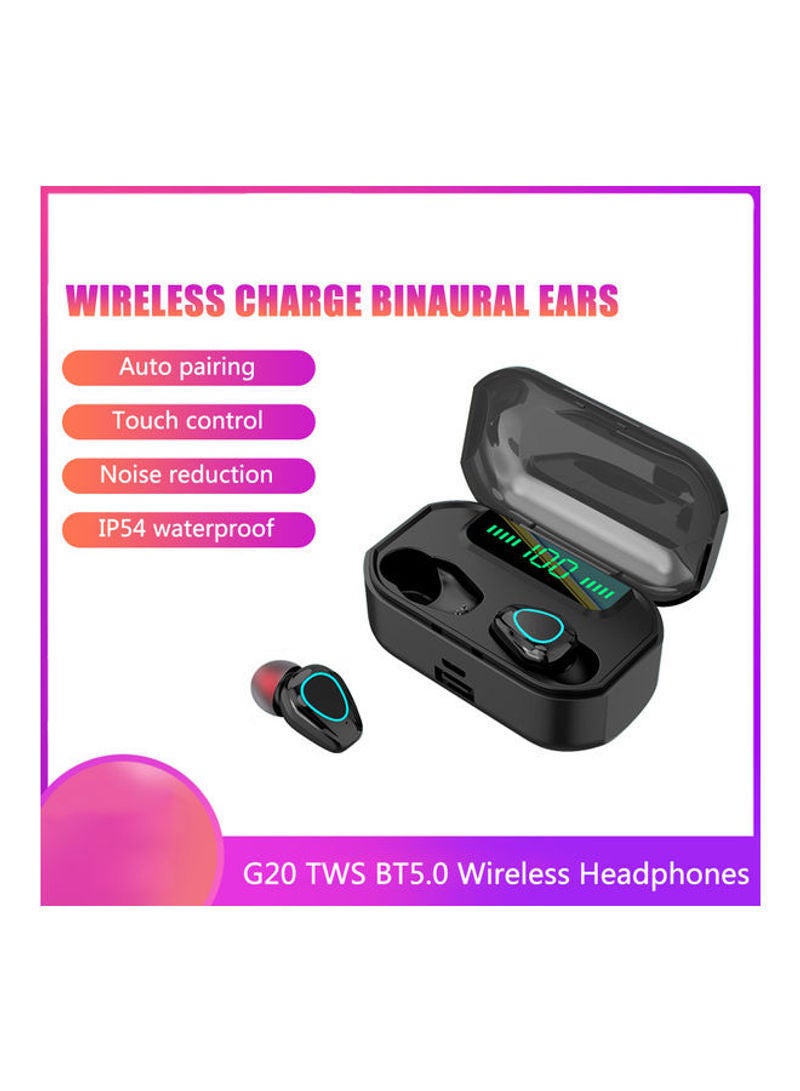 NIBEMINENT TWS Wireless LED Bluetooth Headset Black - Image 2