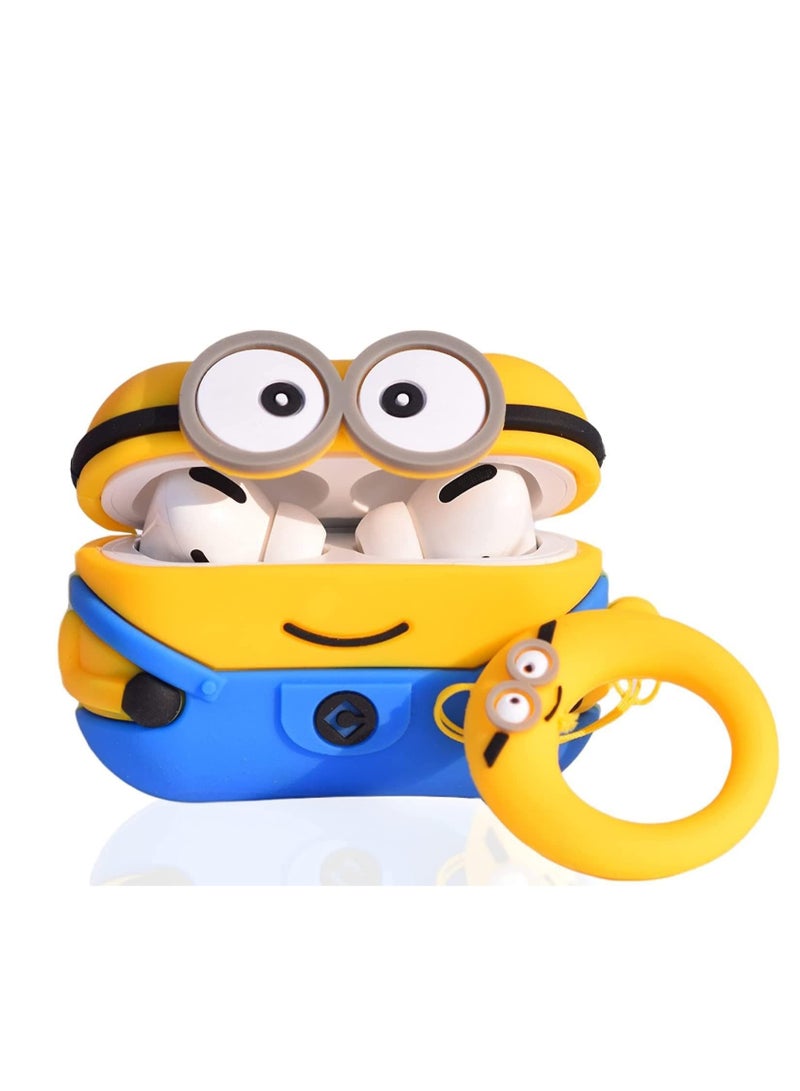 Case Soft Silicone Shockproof Cover for Airpods Pro 2 New 3D Cute Cartoon Creative Fun Case Skin with Keychain Design