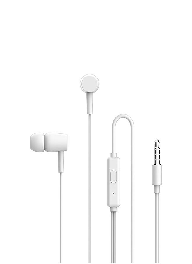 Recci - Wireless Earbuds Fixed Wearing Suitable For Ear Channels And Slip Resistant, 3.5mm Port, TPE Wire Length 120cm, WhiteREP-L06 - Image 1