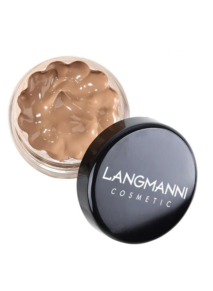 LANGMANNI كريم خافي العيوب - يخفي، يحدد، يرطب، يضيء لون البشرة، كريم أساس طويل الأمد (عسل، جميع)  - Image 1