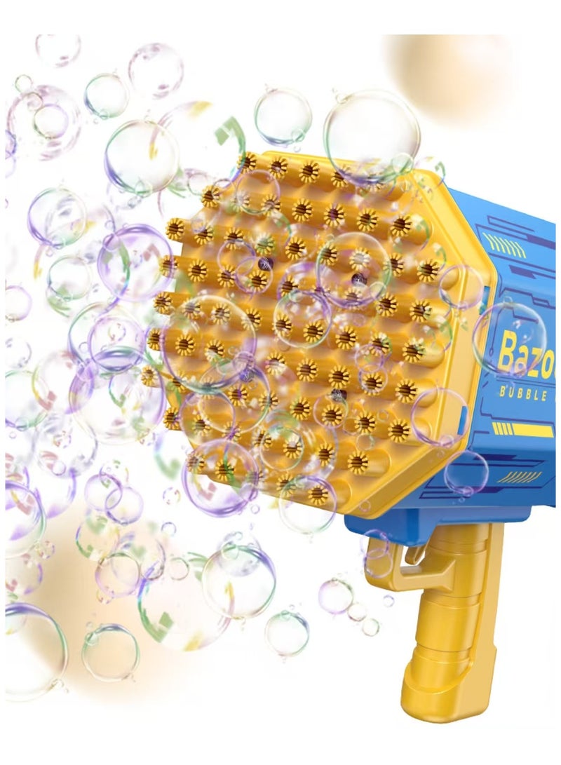 Bazooka Bubble Gun, Bazooka Bubble Machine Gun, Bubble Blaster Gun with Bubble Solution, 69 Holes Bubble Bazooka Gun Outdoor Summer Toy Gifts Party Favors for Kids Purple Bubble Maker Blowers - Image 2