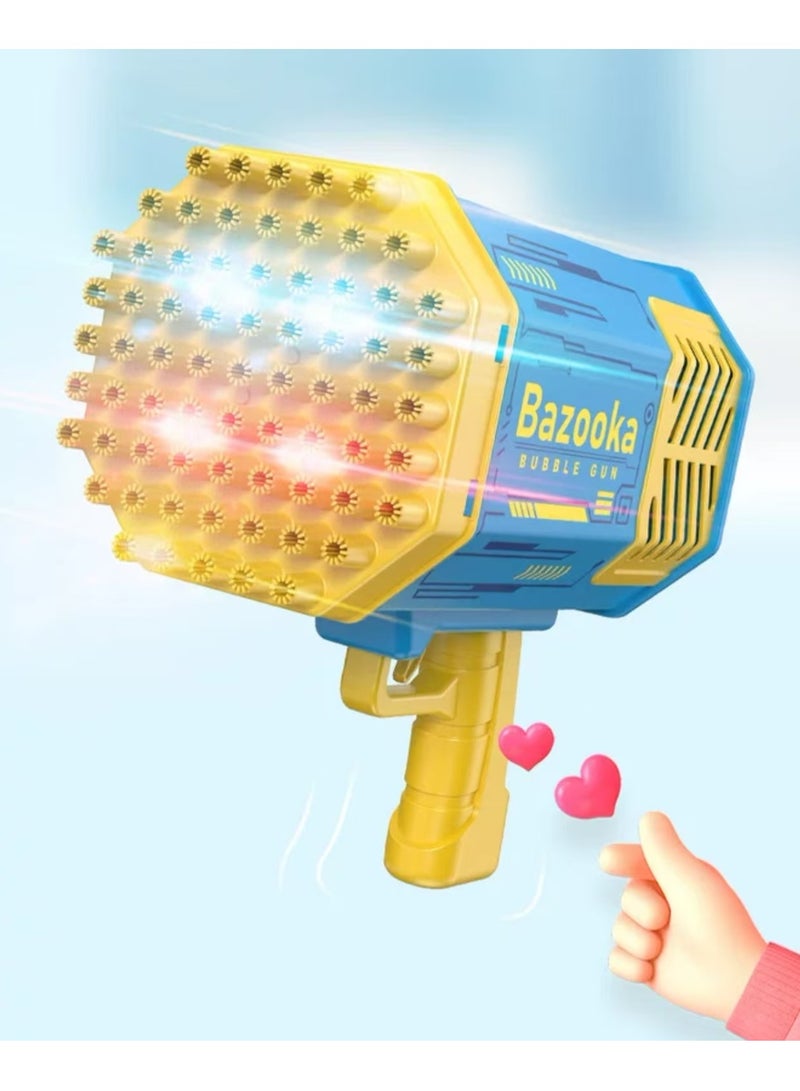 Bazooka Bubble Gun, Bazooka Bubble Machine Gun, Bubble Blaster Gun with Bubble Solution, 69 Holes Bubble Bazooka Gun Outdoor Summer Toy Gifts Party Favors for Kids Purple Bubble Maker Blowers - Image 3