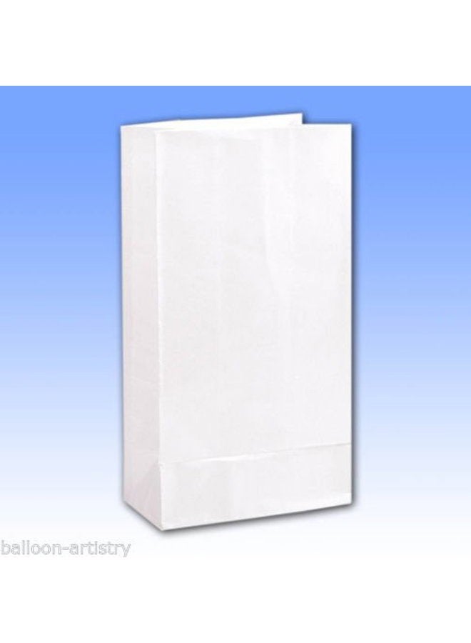 Unique Party 59011 - White Paper Party Bags, Pack of 12 - Image 3