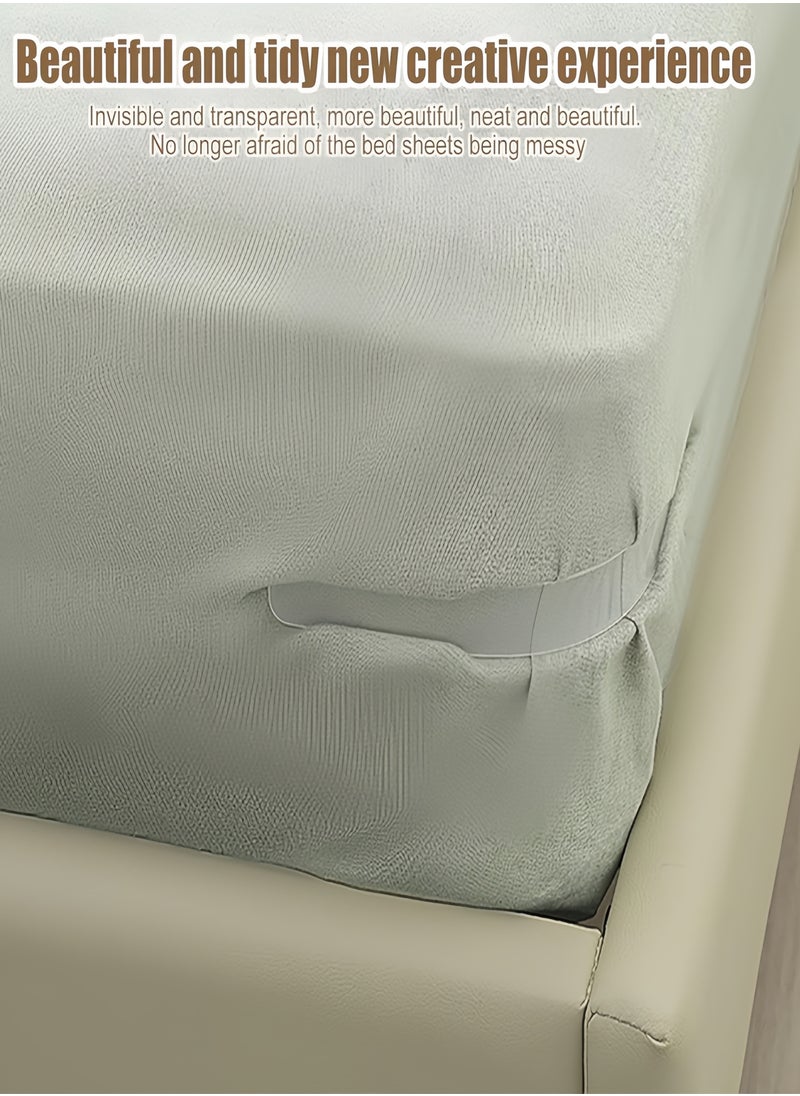 Rocket Flyer 4-Pack Anti-Slip Bed Sheet Holder Clips with Locking Straps – Secure Fit for Mattress Corners, No More Slipping Sheets  - Image 3