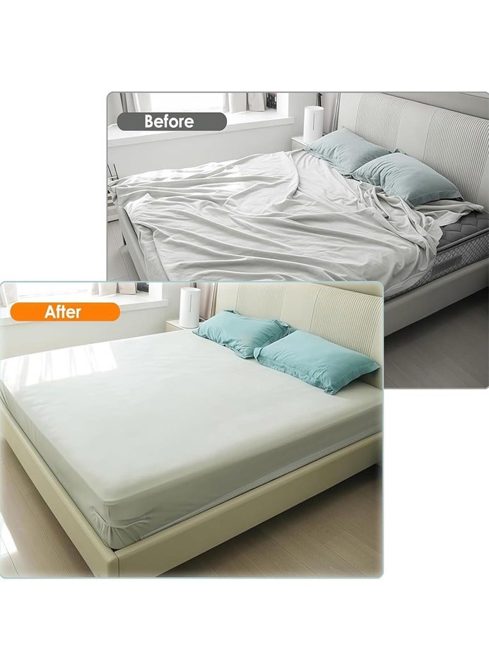 Rocket Flyer 4-Pack Anti-Slip Bed Sheet Holder Clips with Locking Straps – Secure Fit for Mattress Corners, No More Slipping Sheets - Image 4