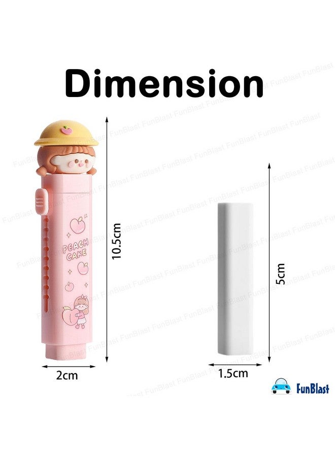 FunBlast Eraser for Kids - Unicorn Cutter Shaped Eraser Set for Kids, Stationary Set for Kids, Rubber Eraser for Kids, Kawaii Erasers, Fancy Erasers for Birthday Return Gift - Pack of 2 (Girl) - Image 2