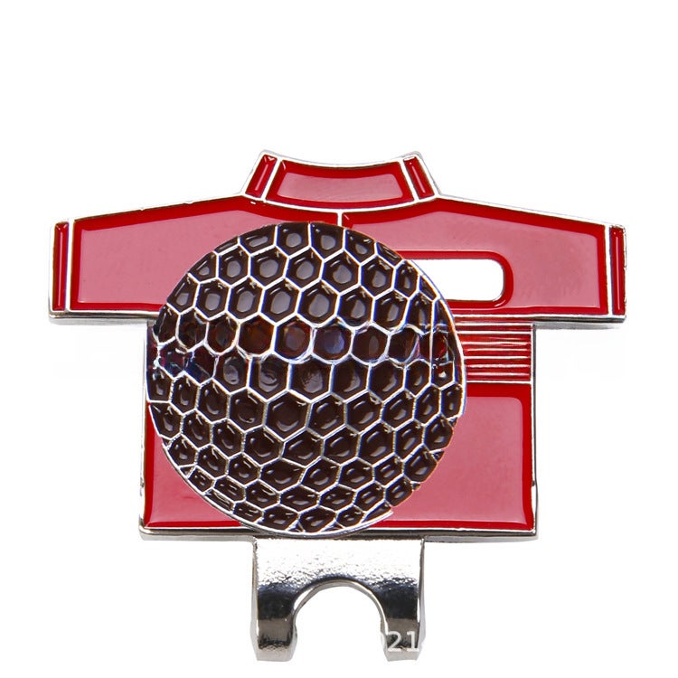 Generic Golf Hat Clip Marker Set Magnetic Ball Position red ball suit 