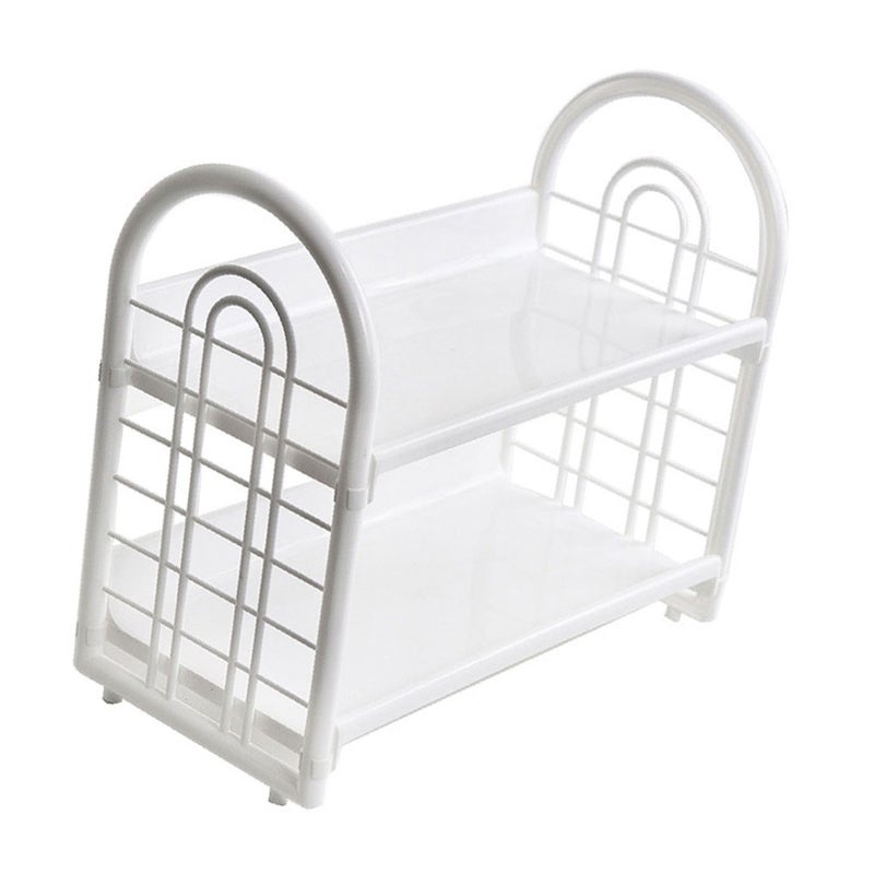 Simple Double Layer Desktop Storage Rack Desk Mini Bookshelf Storage Shelf for Dormitory Office - Image 3