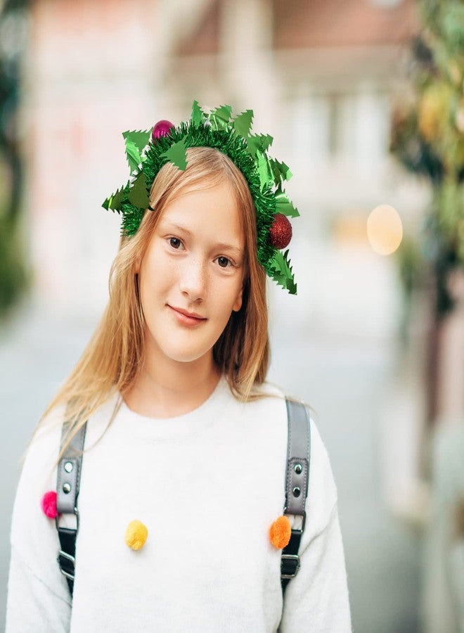 Needzo Colorful Christmas Headband, Festive Holiday Party Accessory for Women or Girls, One Size Fits Most (Tinsel) - Image 3