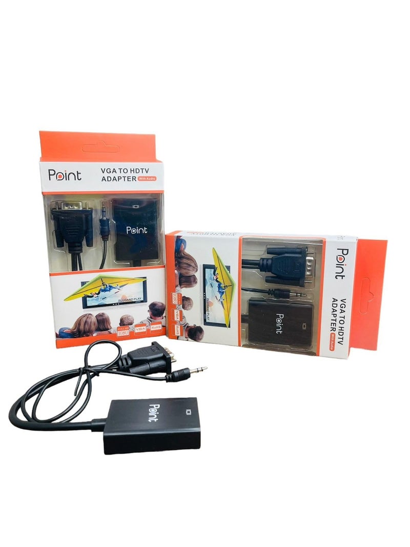 POINT VGA TO HDMI WITH AUDIO -BOX