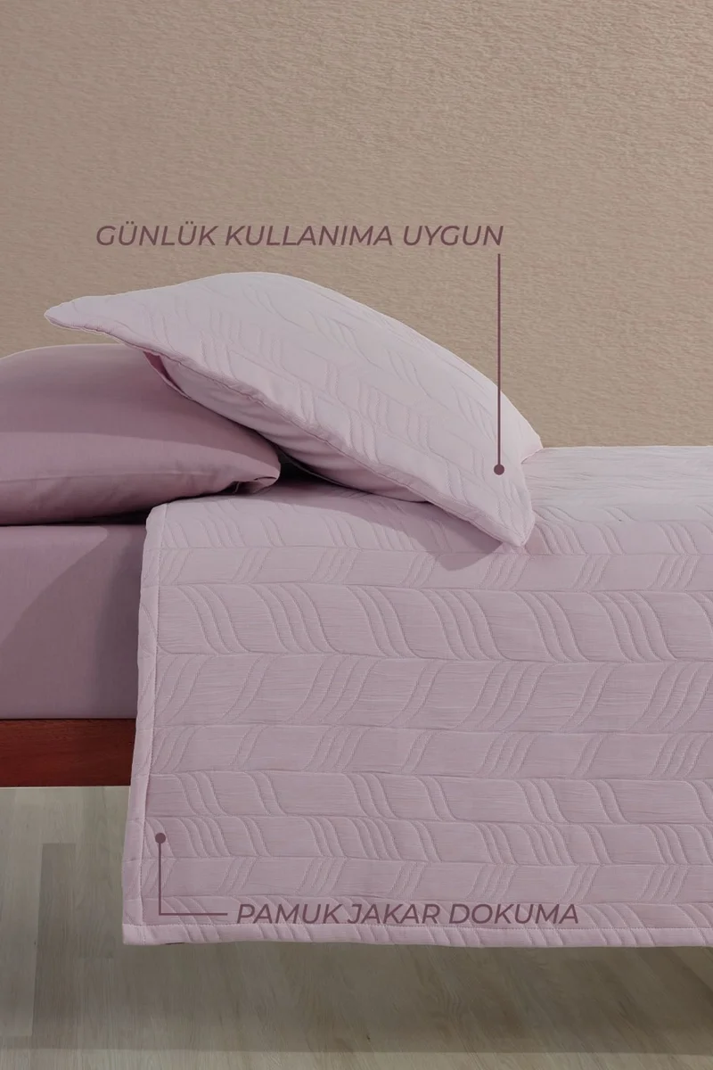 ايلارت Fashion Bedding Set Double 6 Pieces Dried Rose