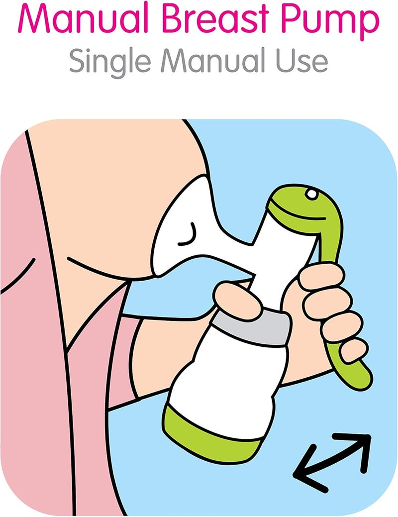 MAM مضخة ثدي يدوية من مAM مع زجاجة رضاعة مضادة للمغص - Image 4