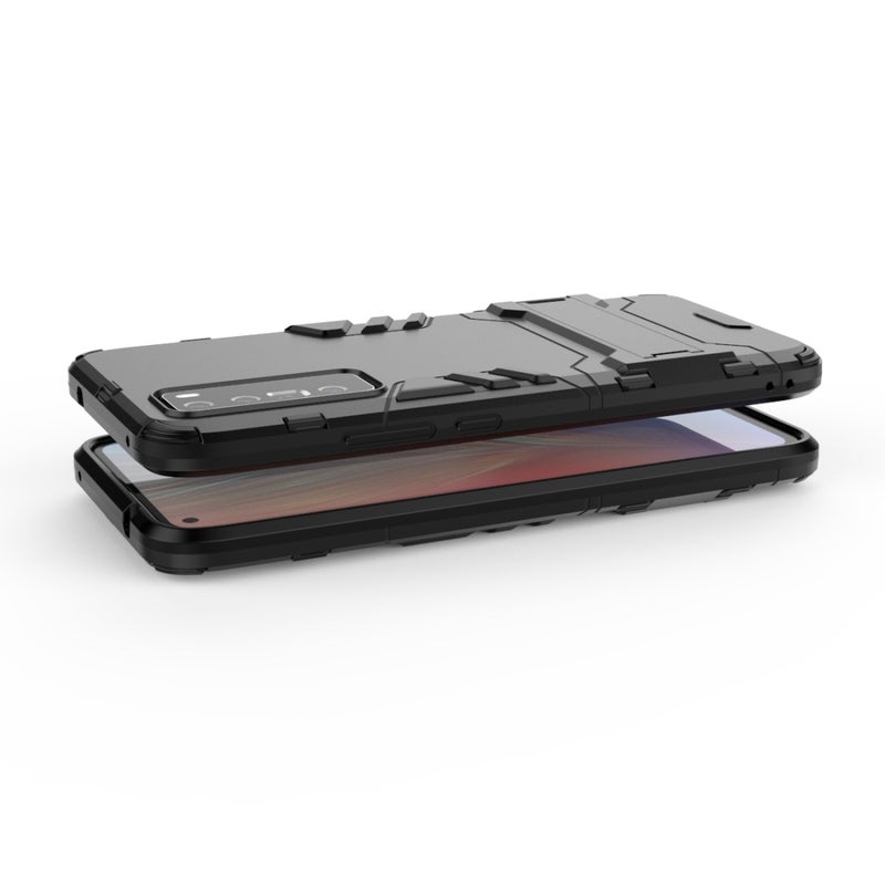 HuHa Protective Cover For Huawei nova 7 5G Shockproof PC + TPU Protective Case with Invisible Holder(Red) - Image 5