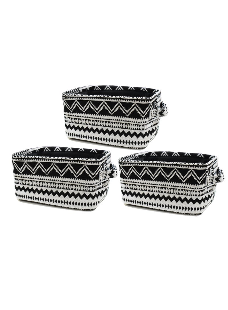 Hi homey 3 Piece Foldable Cloth Storage laundry Basket Set - Image 1