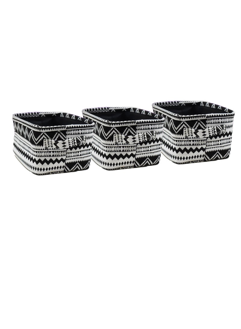 Hi homey 3 Piece Foldable Cloth Storage laundry Basket Set - Image 2