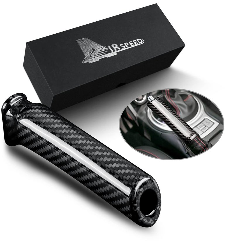 AIRSPEED Carbon Fiber Car Handbrake Cover Replace Grip Handle Lever for Subaru BRZ Toyota 86 2013-2020 Accessories(Black) - Image 1