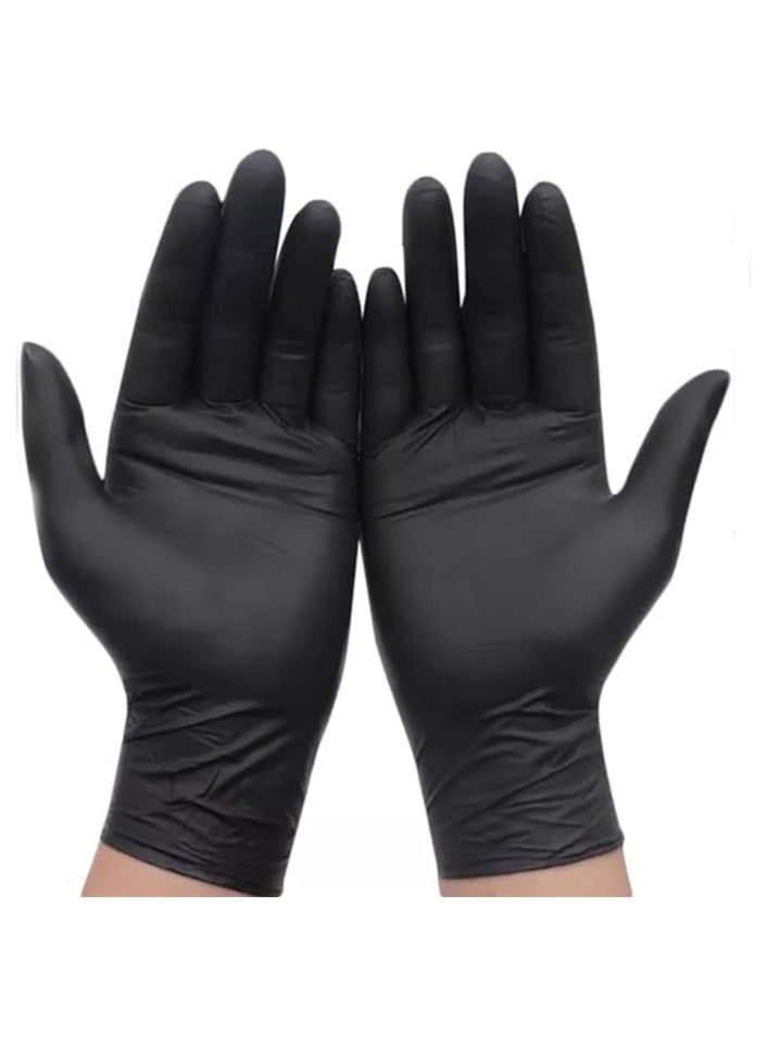 سكاي قفازات طبية للاستعمال مرة واحدة - 100 قطعة لون اسود , مقاس XL - Image 1