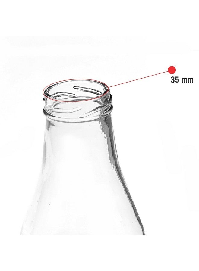 Pure Source India زجاجة حليب وماء وعصير من مصدر نقي الهند، آمنة للتجميد، مع غطاء محكم وغير قابل للتسرب (شفاف؛ 500 مل) مجموعة من 4 - Image 4