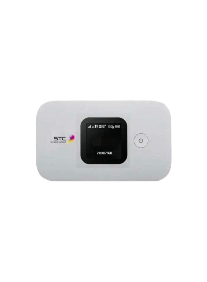 اس تي سي راوتر كويك نت 4G موبايل مايفي "يدعم STC SIMs فقط" E5577 | 3000 mAh أبيض/ أسود - Image 1