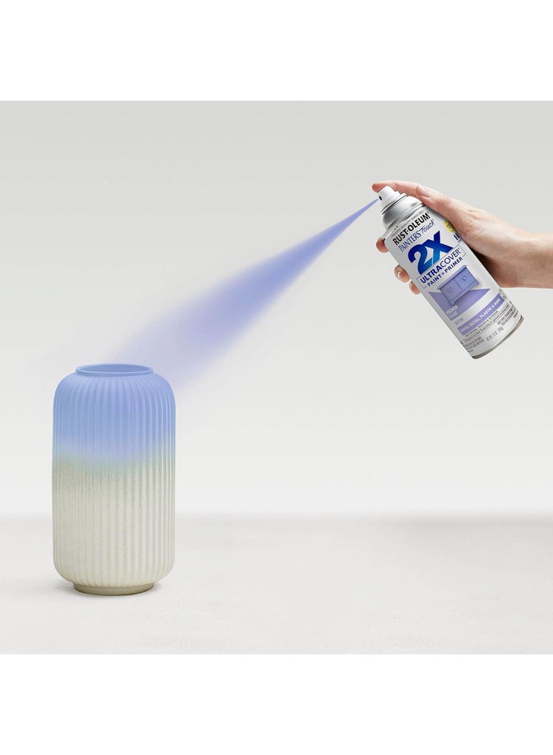 RUST-OLEUM 12oz Painter’s Touch 2X Ultra Cover Satin Spray Paint - French Lilac - Image 2