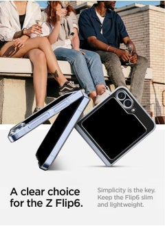 Spigen Air Skin Samsung Galaxy Z Flip 6 Case Cover (2024) - Crystal Clear  - Image 3