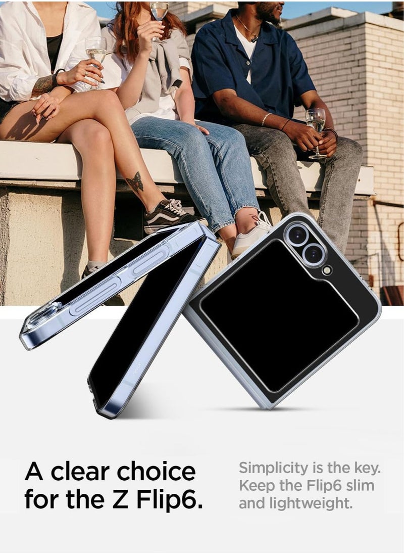 Spigen غطاء حماية Air Skin لهاتف Samsung Galaxy Z Flip 6 (2024) - شفاف كريستالي  - Image 3
