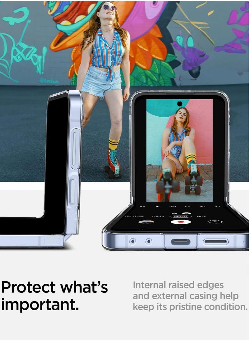 Spigen غطاء حماية Air Skin لهاتف Samsung Galaxy Z Flip 6 (2024) - شفاف كريستالي  - Image 4
