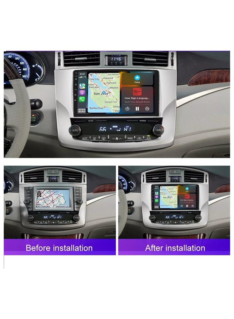 SHEZA STAR Android Car Stereo for Toyota Avalon 2011-2013 4GB RAM 32GB ROM Support Carplay, Mirror Link Wi-Fi BT, Radio GPS Navigation, 9 Inch IPS Touch Screen with AHD Camera Included - Image 2