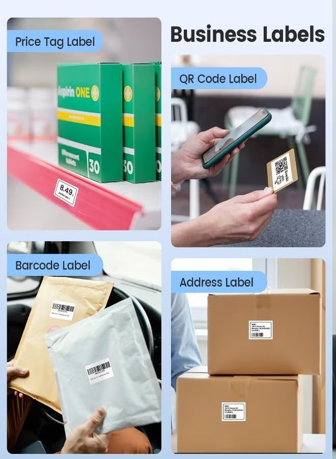 كن واحدًا ورقة العلامة الحرارية لفة مقاومة للماء الزيت الأبيض - Image 4