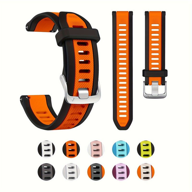 20mm Quick Release Band Mixed Color 3 For Forerunner Vivoactive 245 645 Music - Image 1