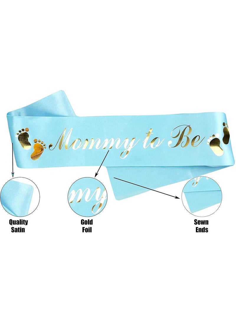 4Pcs Mommy to be Sash Tinplate Badge Baby Gender Reveal Party Pack, Daddy to be Badge for Baby Shower Boy or Girl Gender Reveal Party Supplies - Image 4