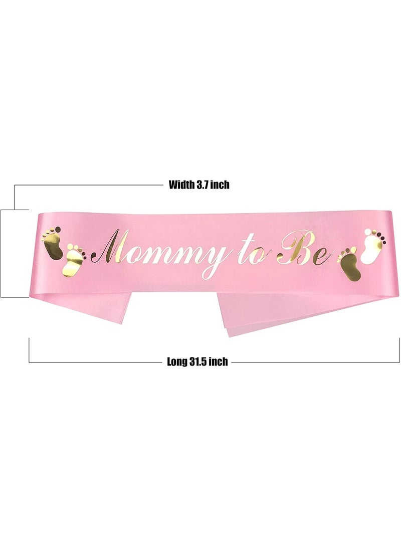 4Pcs Mommy to be Sash Tinplate Badge Baby Gender Reveal Party Pack, Daddy to be Badge for Baby Shower Boy or Girl Gender Reveal Party Supplies - Image 5