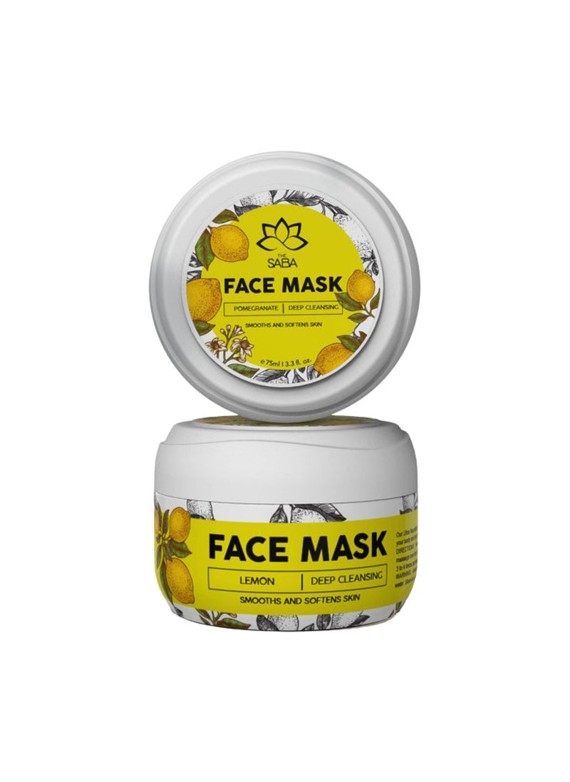 The Saba Face Mask Lemon 75ml 