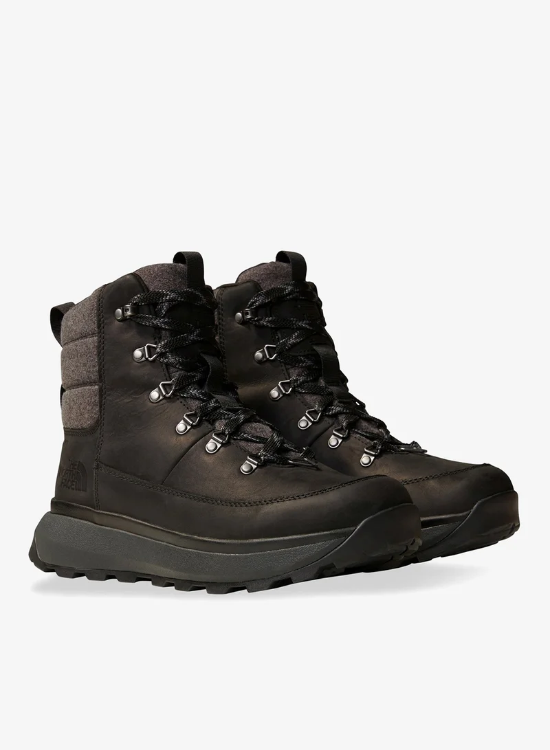 The North Face Black Men's Bergen Leather Waterproof Snow Boots for Men | Best Price UAE