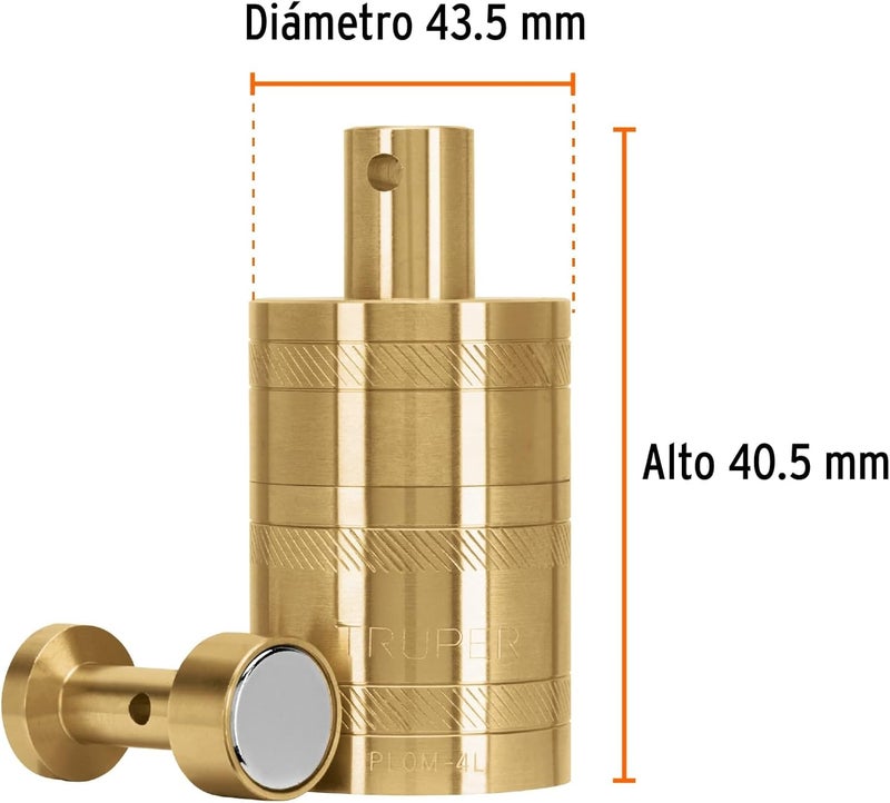 TRUPER PLOM-4L Brass Plumb Bobs w/ Center 21 Oz (582 g) - Image 3