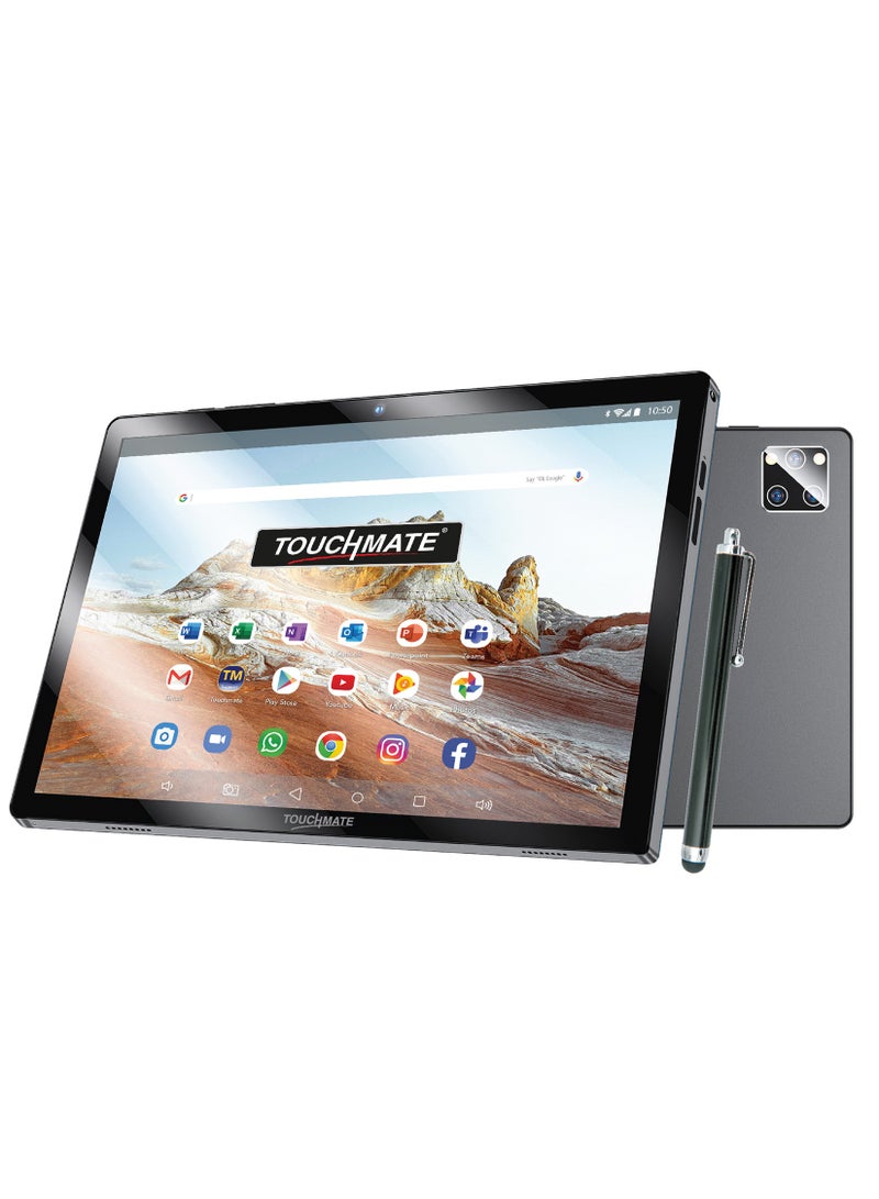 TOUCHMATE 10.1” HD Tablet with FREE Bundles of Tablet Cover, Earphone, Screen Protector, OTG Cable and MS Office - Image 1
