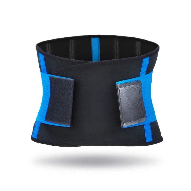 Bluejw Adjustable Waist Trainer Belt Back Support - Waist Trimmer Sweat Belt for Women Men - Fitness Weightlifting Gym Tummy Slimming Utility Belt - Image 1