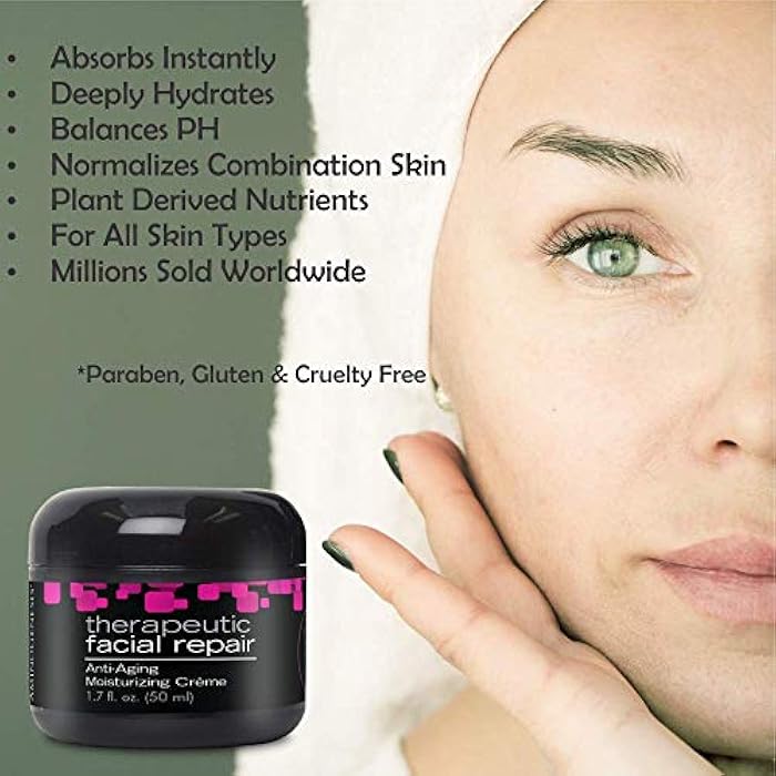 AminoGenesis Therapeutic Facial Repair w/SYTHE'6 1.7 oz Anti Aging, Moisturizer, Peptide, Amino Acids, Collagen, Elastin, Wrinkle, Dark Spot, Dry, All Skin Type Cream, Skin Renewing - Image 3