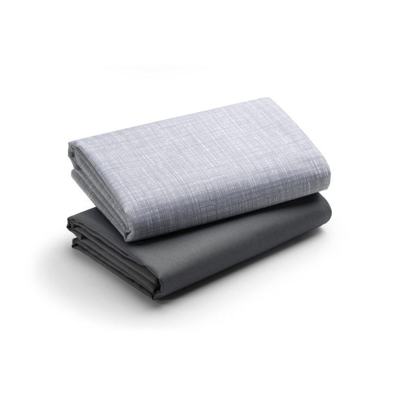 Graco Pack n Play Quick Connect Playard Waterproof Sheets 2 Pack Woven and Grey