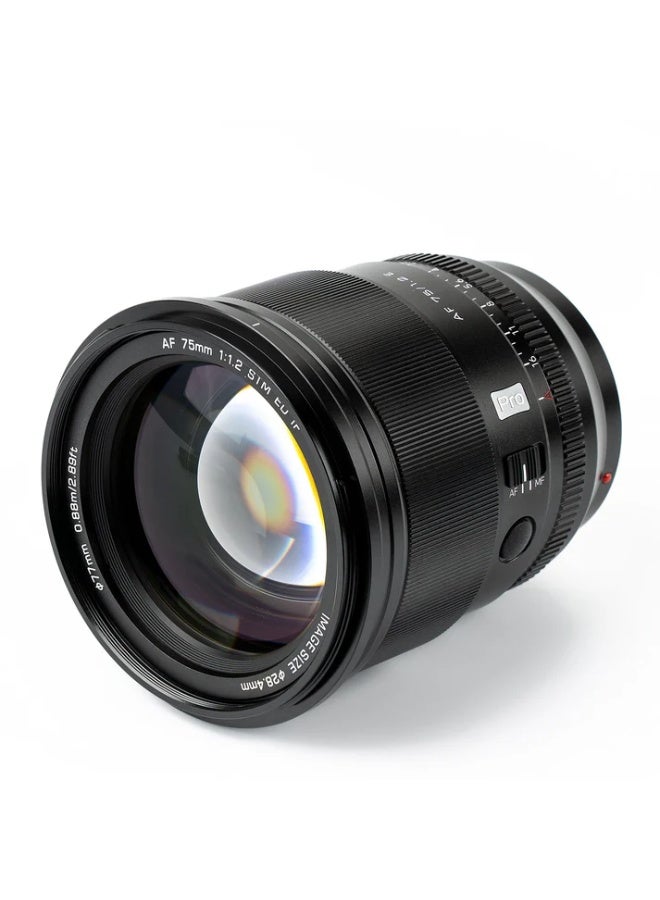 فيلتروكس AF 75mm F1.2 Pro APS-C Lens for Sony E-Mount - Image 4