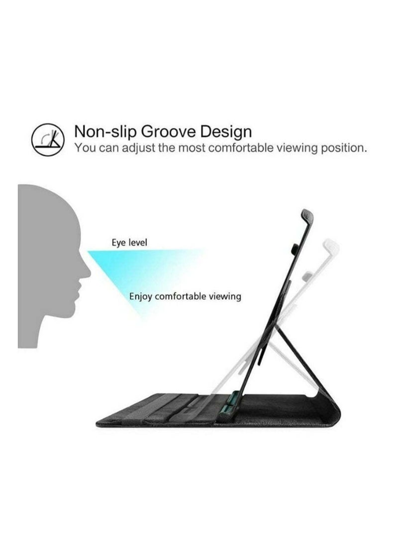 for iPad Air 2025 7th M3 13-Inch Case Cover, Multi-Angle Stand + 366 Rotating Bracket + Shockproof Leather Slim Protective Cover, Black  - Image 5